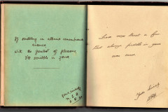 hand-written autograph