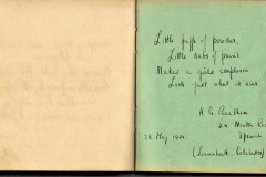 hand-written autograph