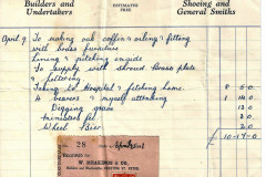 undertakers invoice
