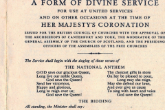 church-service leaflet
