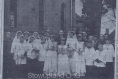 press cutting of hennessey-and-wilden wedding group1959