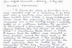 hand written text