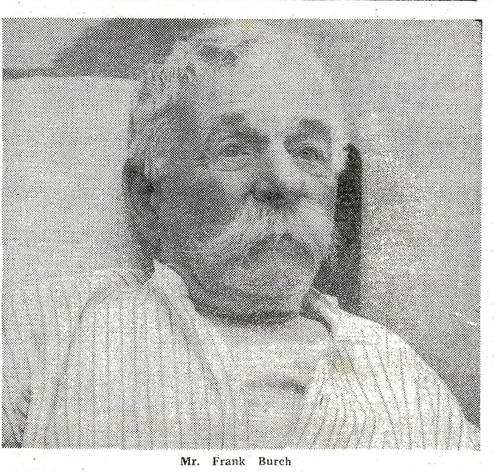 Black and White photo of Frank Burch