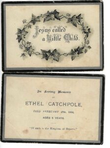 memorial card