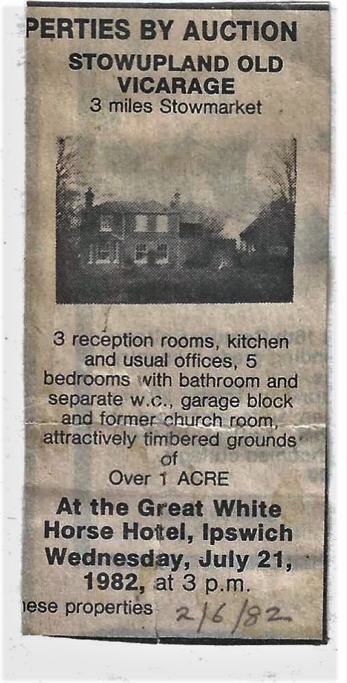 1982 press cutting of house details