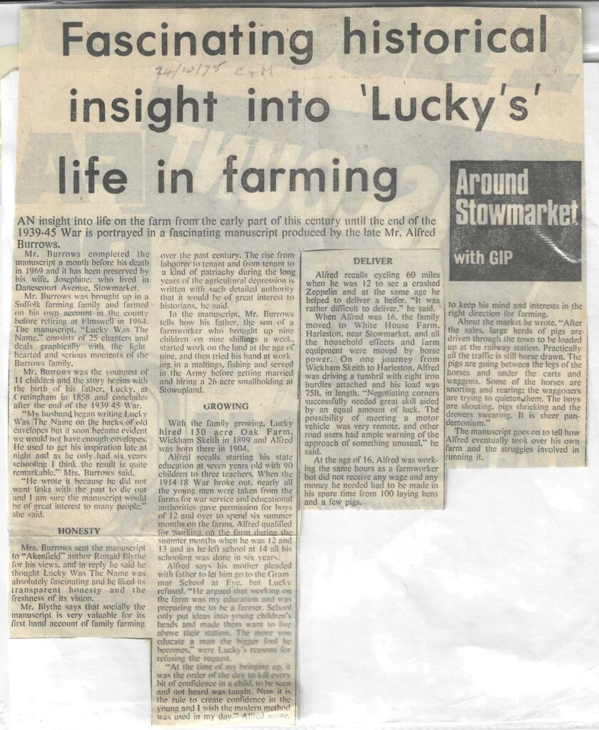 newspaper report