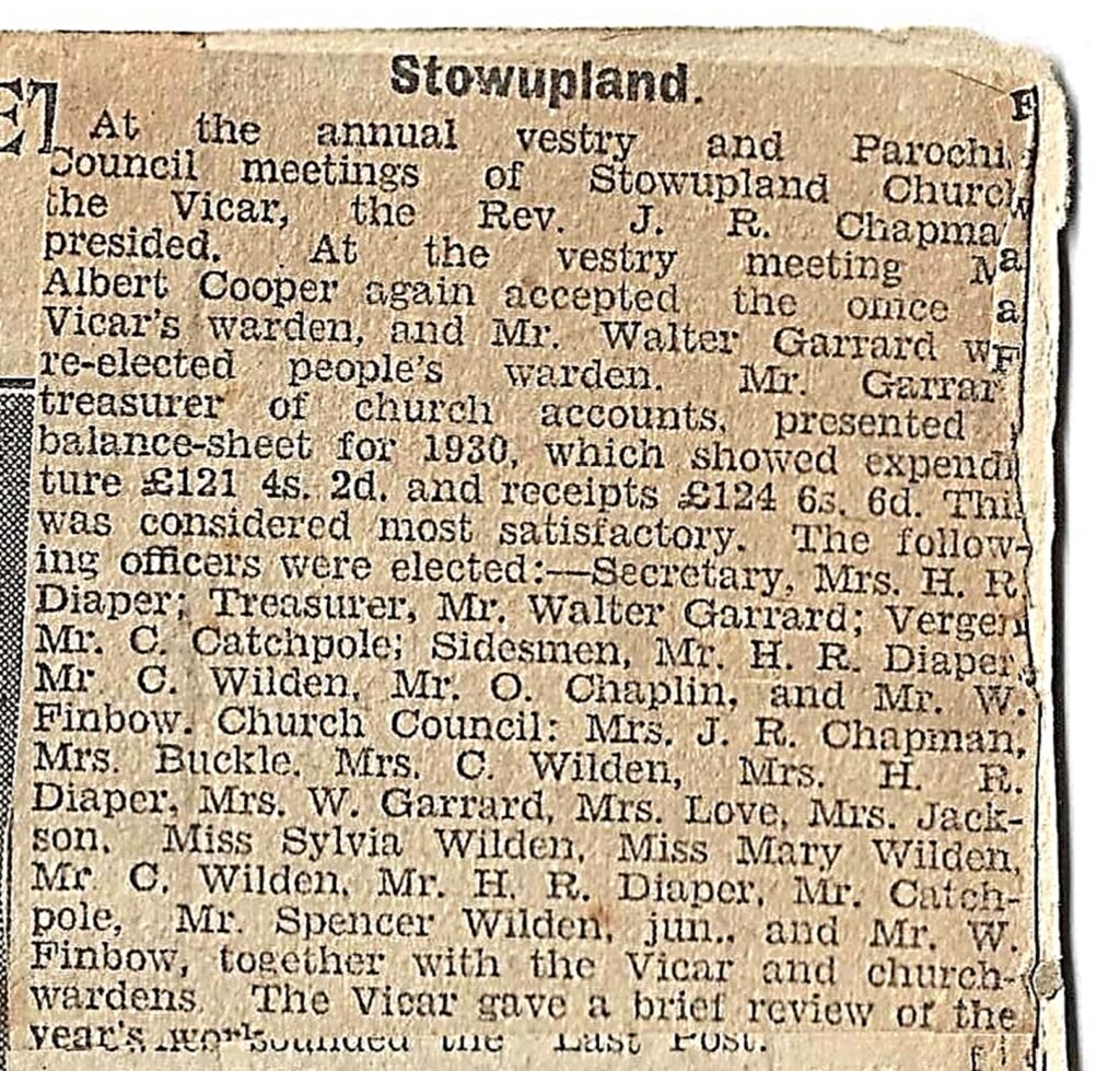 press cutting
