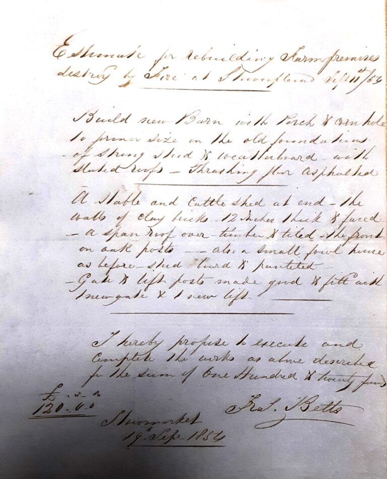 hand written invoice