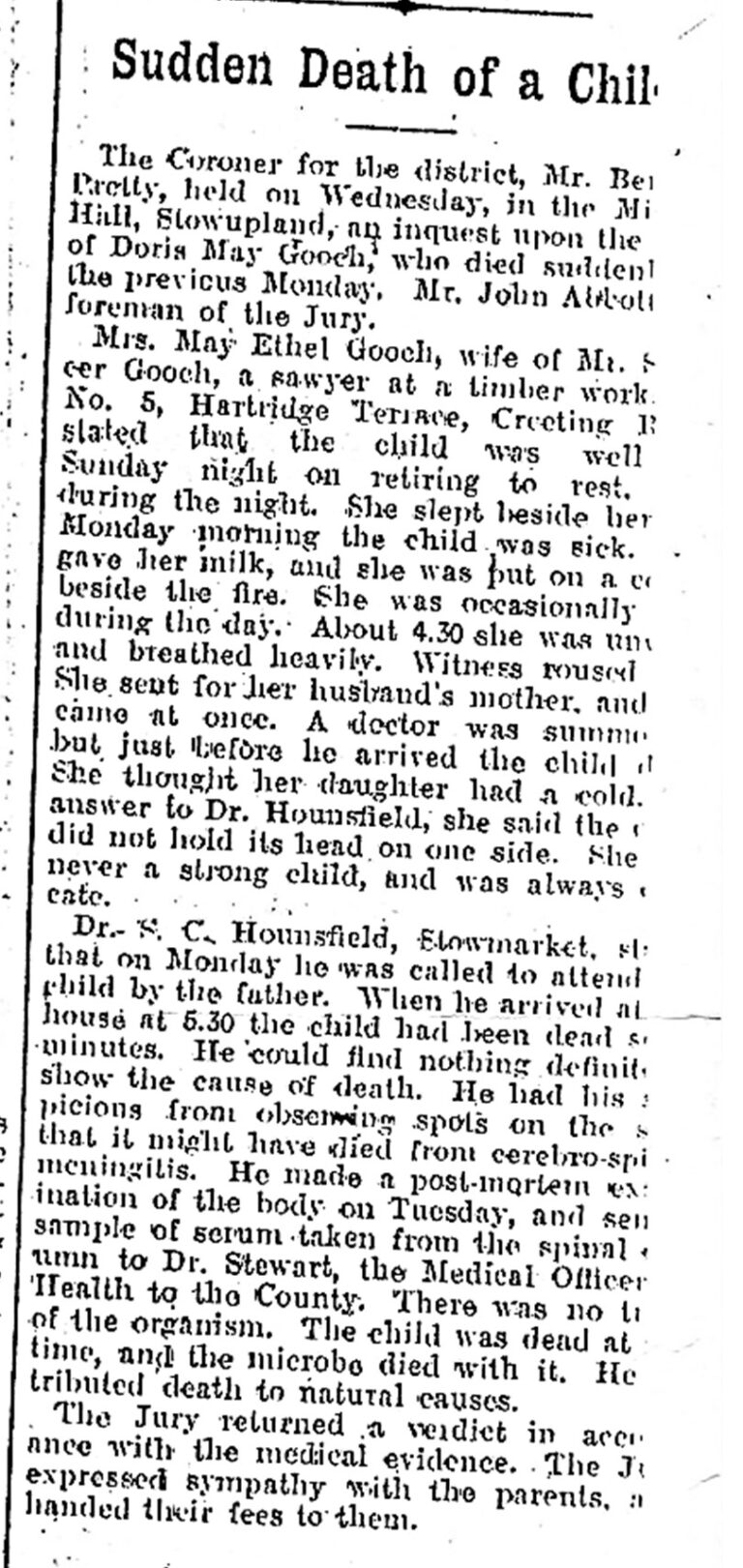 press cutting