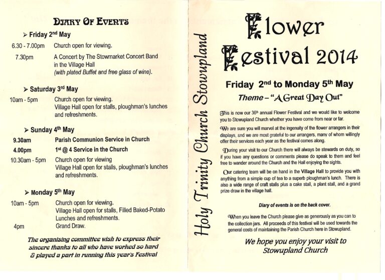 printed programme
