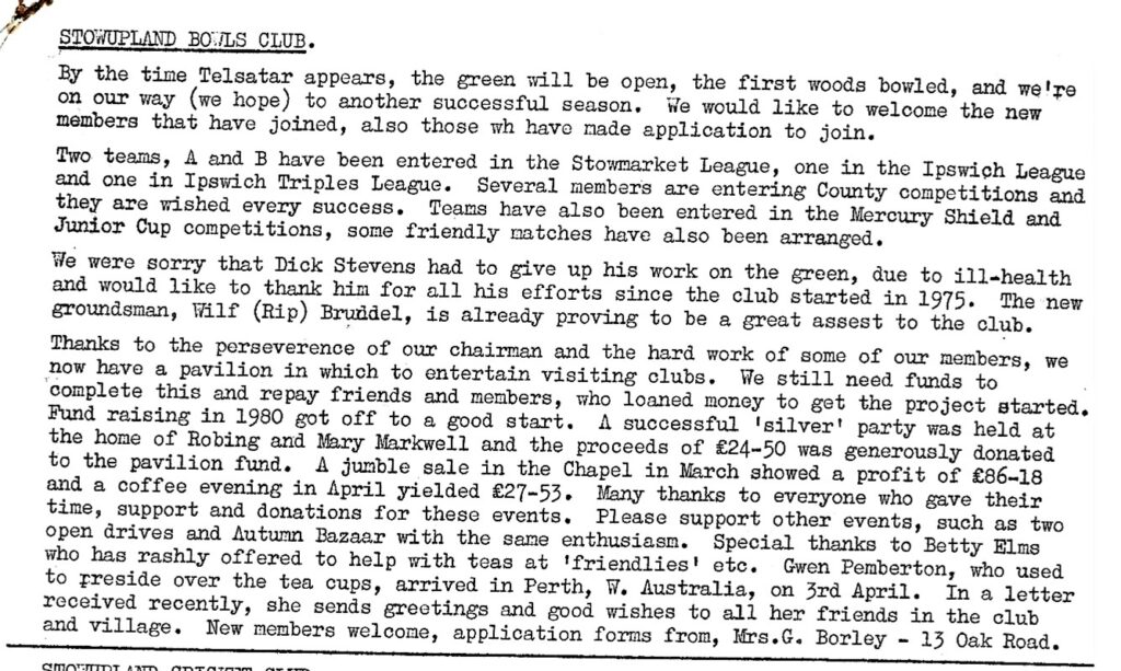typed report