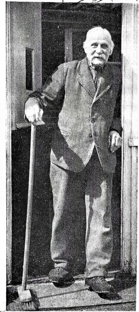 black and white image of an man