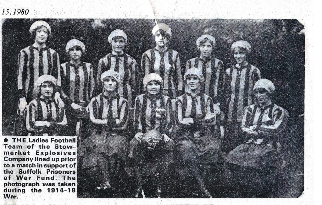 Ladies Football team from WW1