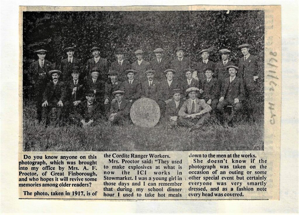 A group of working men in 1917