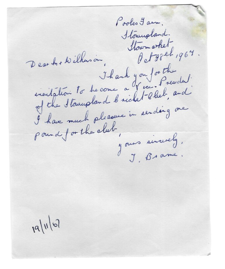 hand written letter