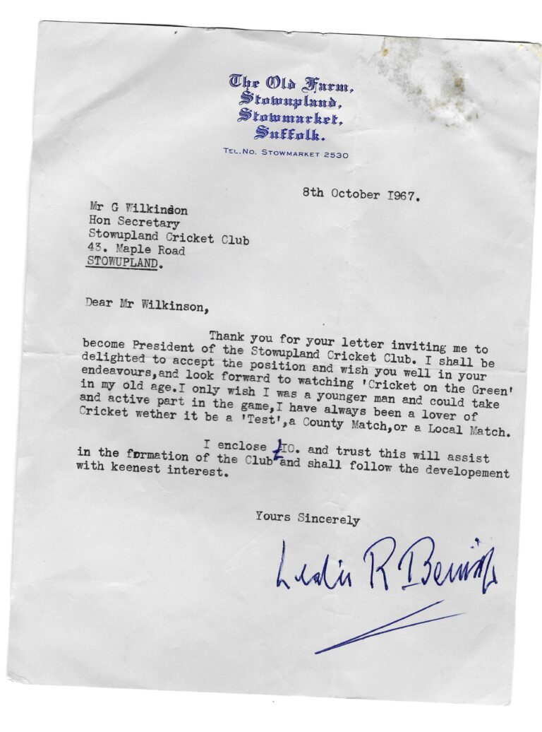 typed letter