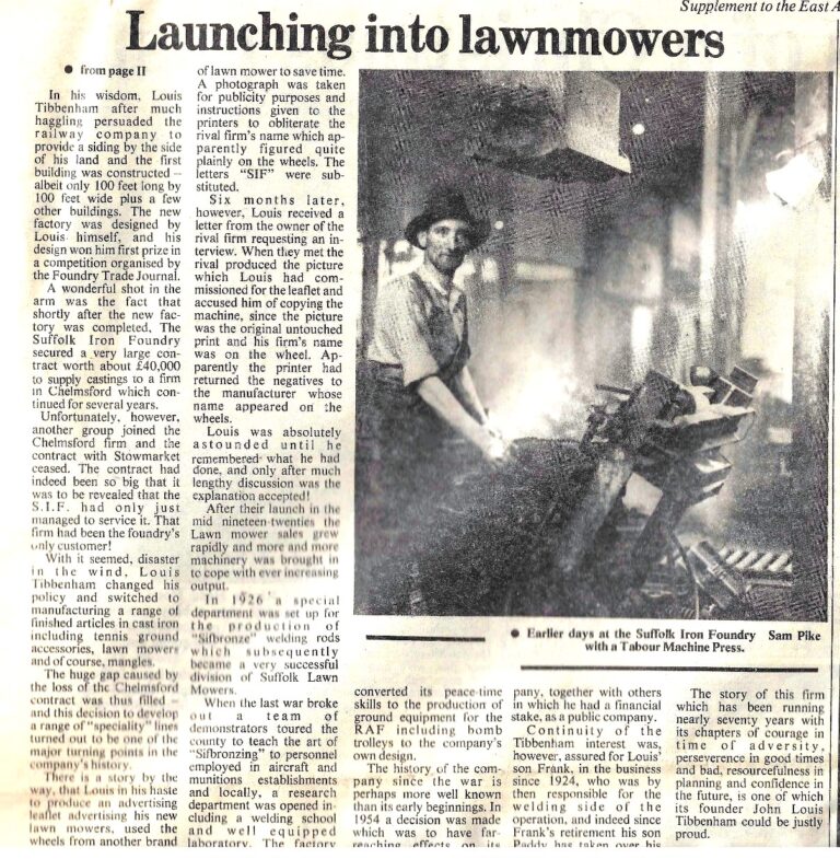 press cutting and photo