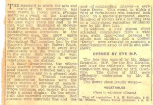text from old newpaper cutting
