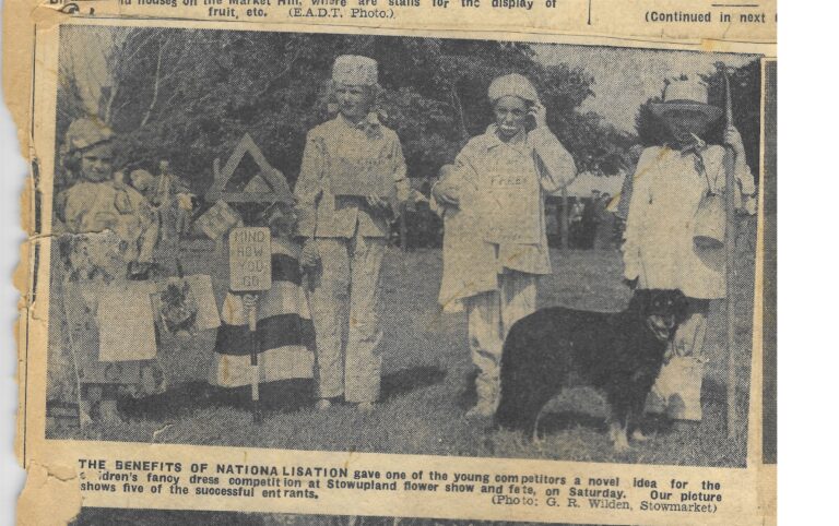 people in fancey dress in 1949