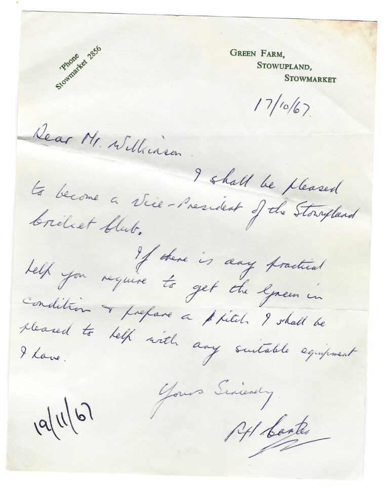 hand written letter