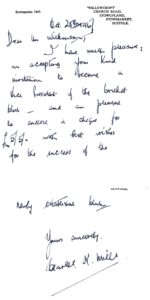 hand written letter