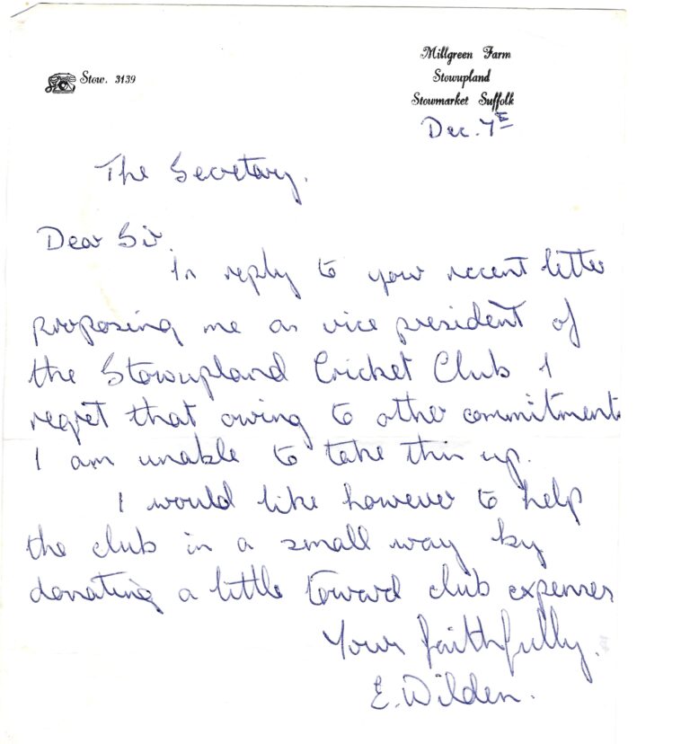 hand written letter