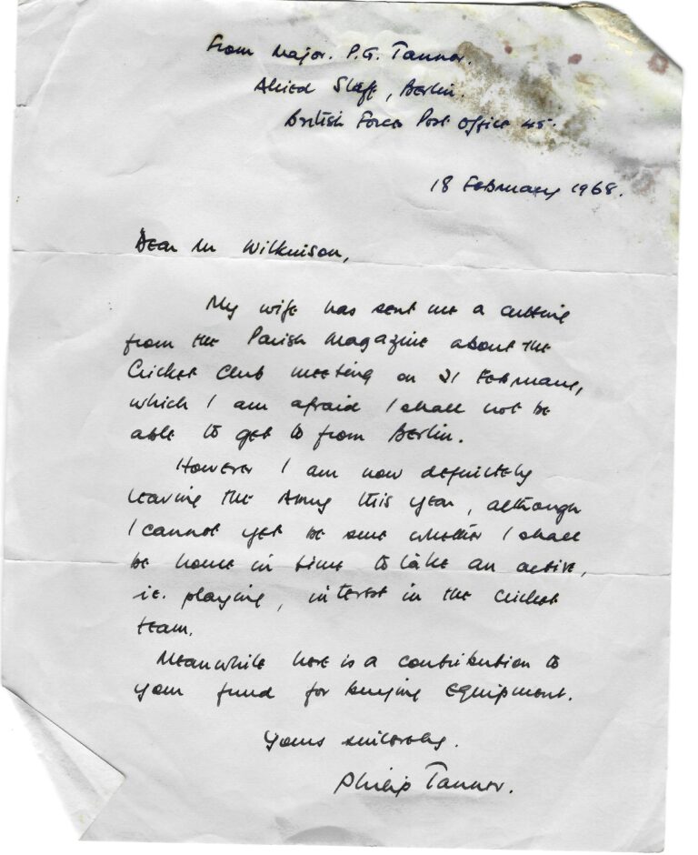 hand written letter