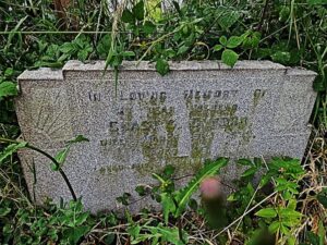 grave stone for Chas Gyford