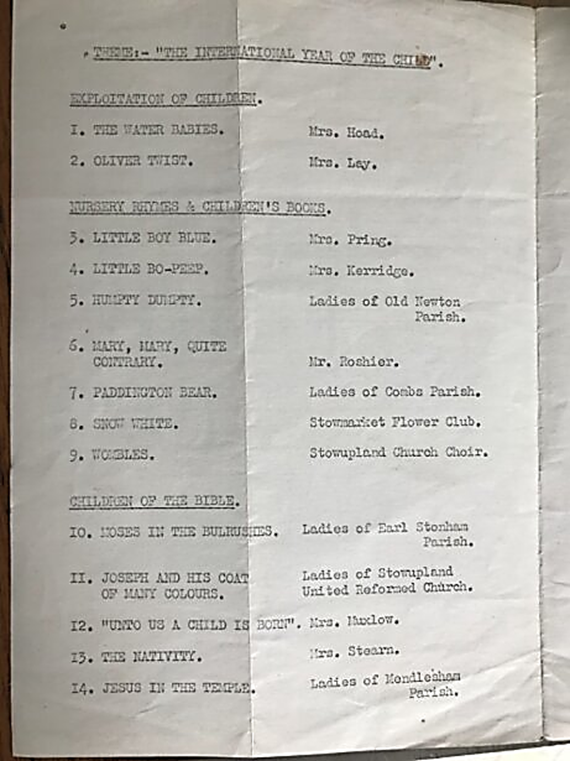 list of exhibitors