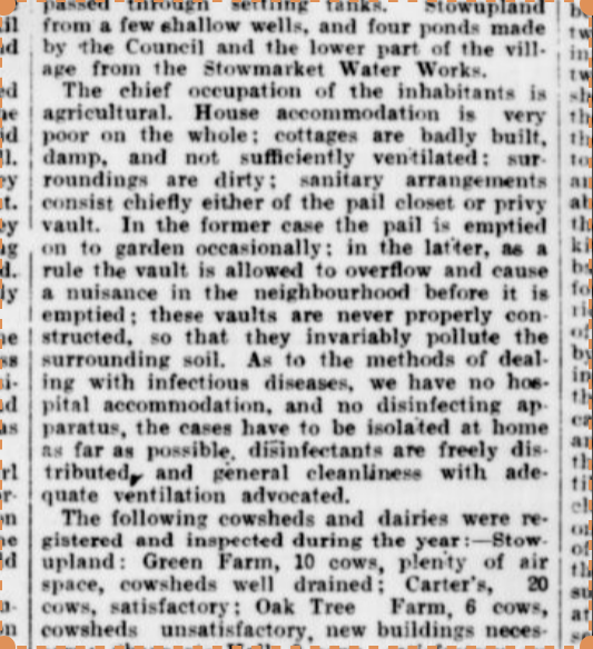 A description of the state of Stowupland in 1907
