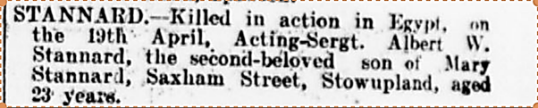 1917 killed in action