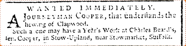 1770 Job advertisement