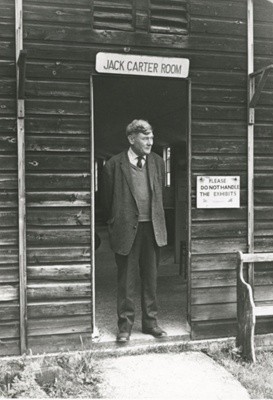 Jack Carter outside the room named after him at the Food Museum