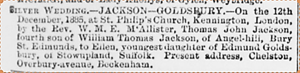 1910 wedding announcement
