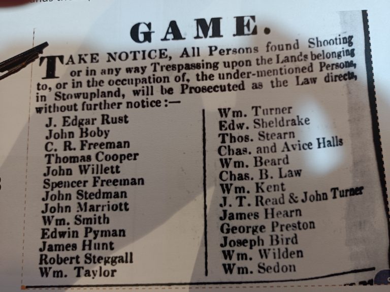 list of 19th century landowners