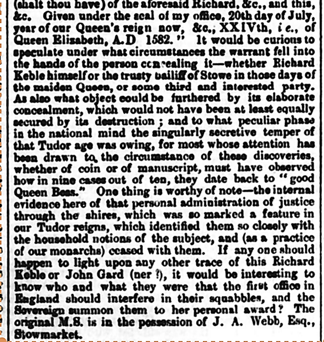 Continuation of the 1859 article