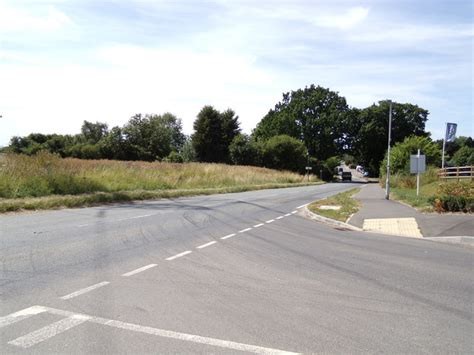 Colour photo of road junction adjacent to the Crown pub.