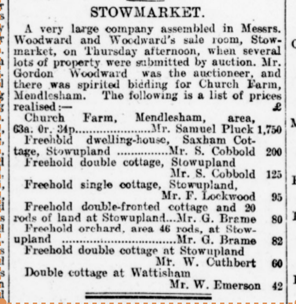 result of 1918 auction