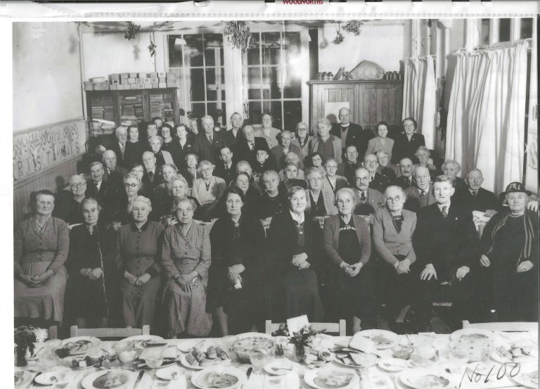 Party for Stowupland over 60s in the mid 20th century.