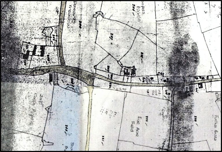 detail from 1840 tithe map
