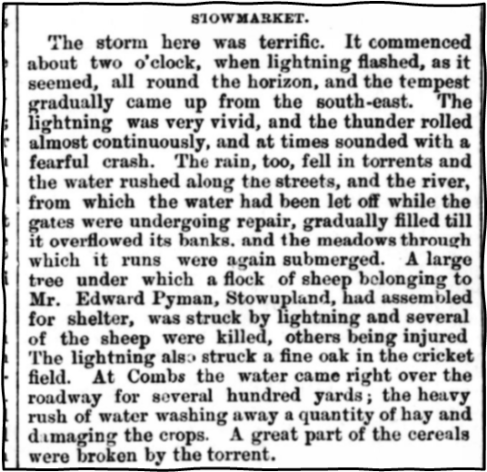 1879 report of a storm