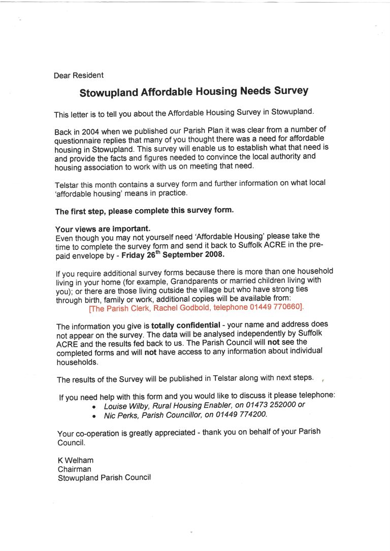 2008 letter