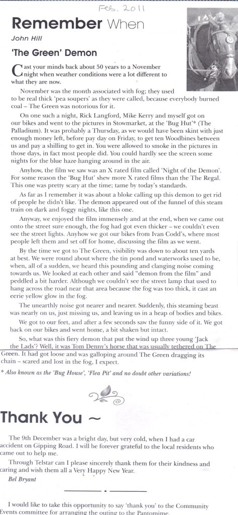 printed text